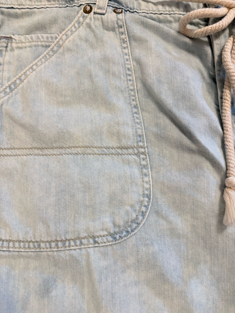 Free People Light Blue Denim Jean Shorts - Picture 5 of 6